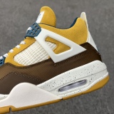 Air Jordan 4 Retro Cacao wow brown -yellow color matching AJ4Style:FB2214-200