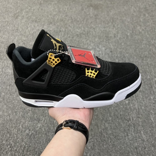 Air Jordan 4 Retro  ROYALTY  Black Gold AJ4Style:308497-032