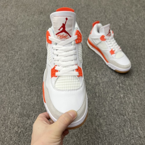 Nike SB X Air Jordan 4 Retro White Orange Co -branded AJ4Style:DR5415-108