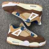Air Jordan 4 Retro Cacao wow brown -yellow color matching AJ4Style:FB2214-200