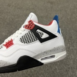 AIR JORDAN 4 TATTOO  What The  helps white and blue cricket AJ4Style:CI1184-146