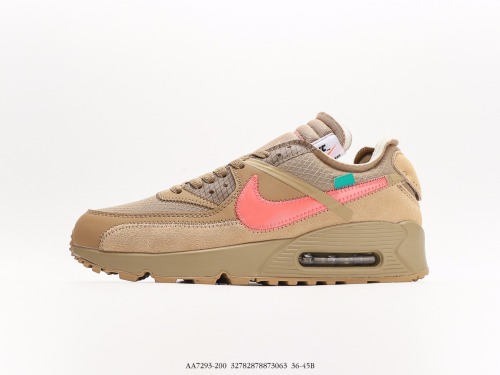 Nike OW joint Max 90 air cushion Off -WHITE X NIKE Air Max 90 OW Limited Classic Cushion Sneakers STYLE: AA7293-200