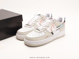 Nike Air Force 1’07 Low  All Petals United  Series Classic Low Gang Low Global Leisure Sneakers  Gray Embroidered Rose Color  Style:FN8924-111