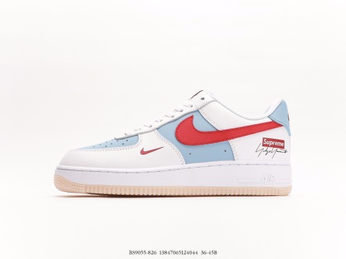 Nike Air Force 1 '07 Low joint model Low -top casual board shoes  white, blue red  Low -end leisure sneakers Style:BS9055-826