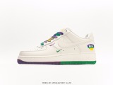 Nike Air Force 1 Low 07 Stringing White and Purple Gradient New Orleans Pelicans City Limited Low Sports Leisure Board Shoes Style:TF8896-303