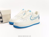 Transformers  Transformers  X Nike Air Force 1 07 LV8TRANSFORMERS classic versatile sports sneakers  Mi -white and blue Transformers  Style:KK1256-660