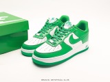 Nike Air Force 1’07 Lowgrey White series classic Low -end leisure sneakers  patent leather green white  Style:HP3656-511
