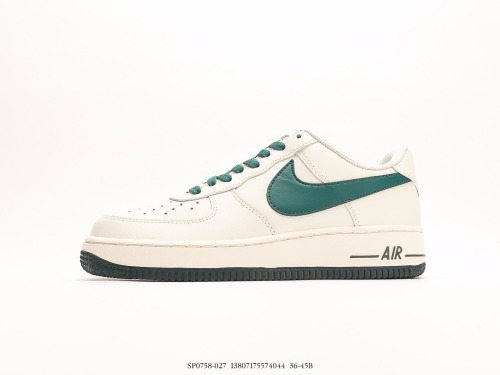 Nike Air Force 1 Low 07 ‘Low -Gang Small Shoes“ Beach and Green Big Hook ” Style:SP0758-027