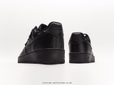 Nikeby You Air FORCE 1 '07 Low RETRO SP Low -gang classic versatile sports sneakers  all black warriors tie rope  Style:CV1724-001