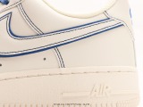 Nike Air Force 1 '07 Lowmilk Whiteblue Classic Low Gangs Leisure Sneakers  Leather Rice White Blue Blue Car Line  Style:315122-404