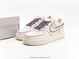 Nike Air Force 1 Low  Rabbit Best Brother  White Purple Man's Star Low Body Leisure Sneakers Style:315122-303