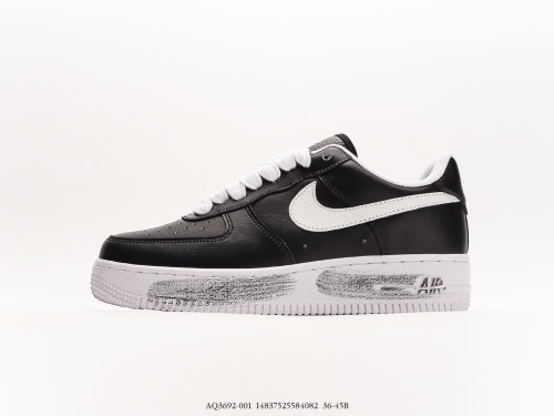 G-Dragon Peaceminusone X Nike Air Force 1Para-Noise Air Force Low Classic Variety Sneaker  Black and White YelLow Plear Daisy  Style:AQ3692-001