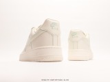 Nike Air Force 1 '07 Lowmilk Whitemint Classic Low -Givey Rapid Casual Sneakers  Leather Rice White Mint Green Car Line  Style:315122-707