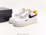 Nike WMNS Air Force 1’07 LowNEXT Nature Classic Low -Bannia Sneaker  Leather White YelLow  Style:DX3357-100