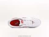 Nike Air Force 1’07 Low LXWHITEUNC Classic Low Gang Low -Bannia Casual Sneakers  Leather White and Red Stack Hook  Style:DV0788-102