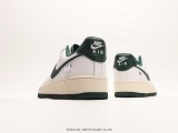 Nike Air Force 1’07 Lowwhite Green Classic Low -Bannia Leisure Sneakers  Leather White Forest Green Electric Embroidery Hook  Style:FV0392-100