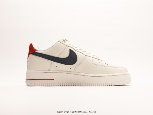 Nike Air Force 1 Low '07 40th Anniversary Memorial Low Casual Cousin Shoes Rice Blue Red Style:BS9055-740