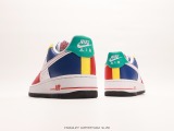 Nike Air Force 1 Low Blue Red and YelLow Stitching Low Broken Rapid Casual Sneakers Style:FN6840-657