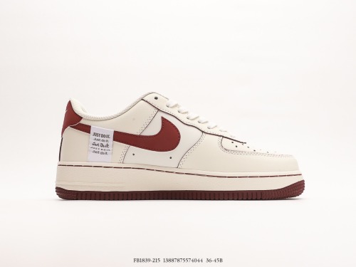 Nike Air Force 1 '07 Low  LAFITE  small hook Low -top casual board shoes  Lafite Red  Style:FB1839-215