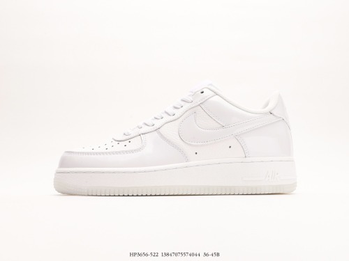 Nike Air Force 1’07 Lowwhite Pearlescent classic Low -end leisure sneakers  patent leather all white pearl light  Style:HP3656-522