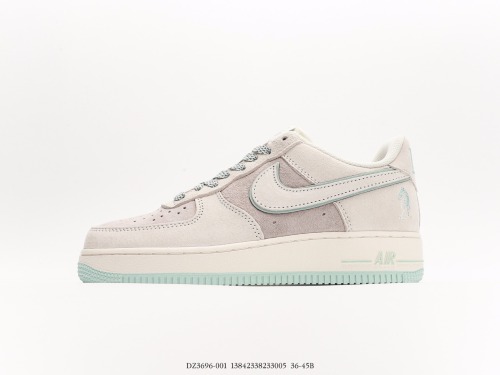 Nike Air Force 07 suede ice blue gray Low -top leisure sneakers Style:DZ3696-001