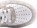 Nike Air Force 1 '07 White Gray LV Print Low -top casual shoes Style:BQ8988-108