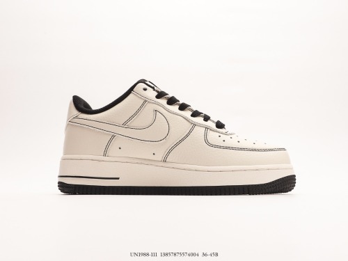 Undefeated x nike Air Force 1 '07 Low Mi White Black Low Casual Sneakers Style:UN1988-111