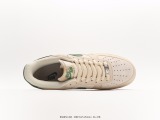 Louis Vuitton x Nike Air Force 1 07 LV8 Beige Whitegreen LV classic wild casual sneakers  leather sand rice green LV print  Style:BS8856-821