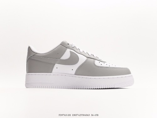 Nike Air Force 1 '07 Low gray -white casual board shoes Style:FD9763-101