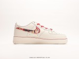 SLAM DUNike  Slam Dunk  X Nike Air Force 1 07 LowSLAM DUNike classic versatile casual sports shoes  leather rice white and red national domination  Style:SD2023-420