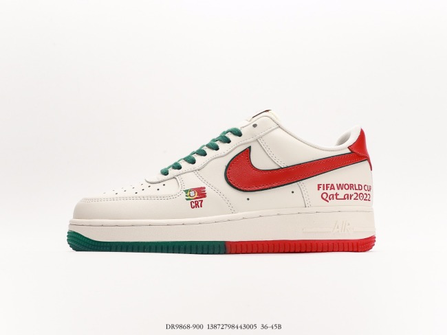Nike Air Force 1 '07 Low World Cup joint -name Portugal -C Luo  Low -top casual board shoes Style:DR9868-900