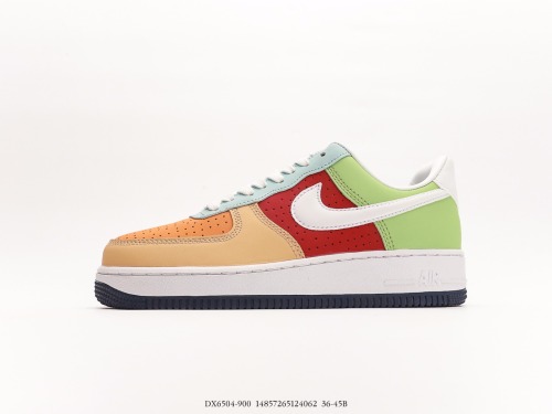 Nike Air Force 1’07 Lowboricua Puerto Rico Classic Low Low Gangs Leisure Sneakers  Pole Leather Color Stitching  Style:DX6504-900