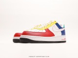 Nike Air Force 1 Low Blue Red and YelLow Stitching Low Broken Rapid Casual Sneakers Style:FN6840-657