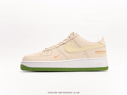 Balenciaga X Nike Air FORCE 1 '07 Low joint Low -top shoes Style:315122-008