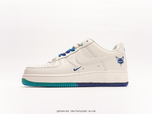 Nike Air Force 1 Low  Milan Gradient Shoe Belt  New Orleans Hornet City limited color matching Low -top casual board shoes Style:QP5696-901