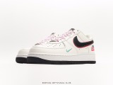 Supreme X Nike Air Force 1 07 LowSUPREME Classic Low Gangs Leisure Sneakers  Leather Rice White Black Blue Red SUP  Style:BS9055-816