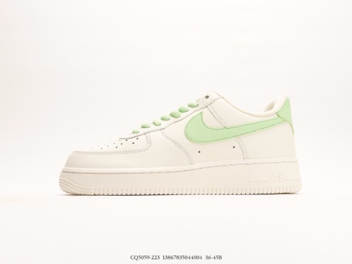 Nike Air Force 1 Low '07  Grass Green  color matching Low -top casual board shoes Style:CQ5059-223