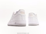 Nike Air Force 1 '0740th Anniversarywhitelight Grey classic Low -end leisure sneakers  40th anniversary white light gray gold hook  Style:DD1225-002