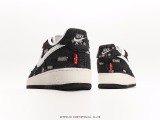 Levi's x Nike Air FORCE 1 07 Lowexclusive Denim classic Low -end leisure sneakers  black and white red wear cloth  Style:LE5050-011