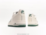 Nike Air Force 1 '07 Low QSSAIL Whitegreen mini swoosh classic Low -end leisure sneakers  leather rice white dark green hook  Style:DD9915-600