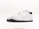 Nike Air Force 1 '0740th Anniversarywhite Black Classic Low Low -Bannia Casual Sneaker  40th Anniversary White Black Gold Hook  Style:DD1225-001
