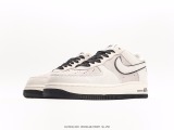 Nike Air Force 1 Low Premium Pefour Horsemen Classic Low Gangs Leisure Sneakers  Skills Light Gray Black Four Knights  Style:DZ3696-003