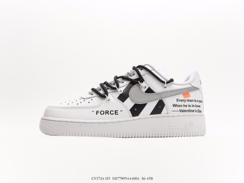 Nike Air Force 1 '07 Low strap decorated 3M reflective Low -top casual board shoes Style:CV1724-115