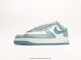 Nike Air Force 1 '07 Low GreenBlue Paisley white and blue cashew fLower Low -top casual board shoes Style:XM9612-092