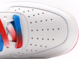 Nike Air Force 1’07 Low QswhiteEep Bluredphiadelphia 76ERS classic Low -end leisure sneakers  white, red dark blue mini double hook  Style:NB6578-075