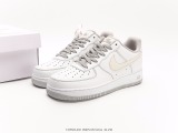 Nike Air Force 1 Lowmore than____ Low -gang classic versatile leisure sneakers  white light gray signature graffiti  Style:UO5369-603