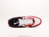 AMBUSH X Nike Air Force 1 LowblueylLow wide -bottomed series Low -top sneakers  black and white red hook  Style:DV3464-010