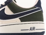Nike Air Force 1 Lowbeigenavygreen Classic Low -Global Leisure Sneakers  Canvas Rice White Navy Blue Deep Green  Style:315122-661