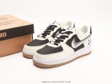 Nike Air Force 1 '07 Low Double Hook Panda Low -top casual board shoes  black and white silver  Style:DX6065-101