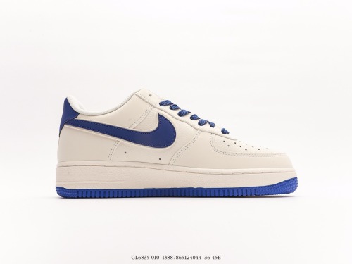 Nike Air Force 1 Low wild casual sneakers  rice white and blue  Style:GL6835-010